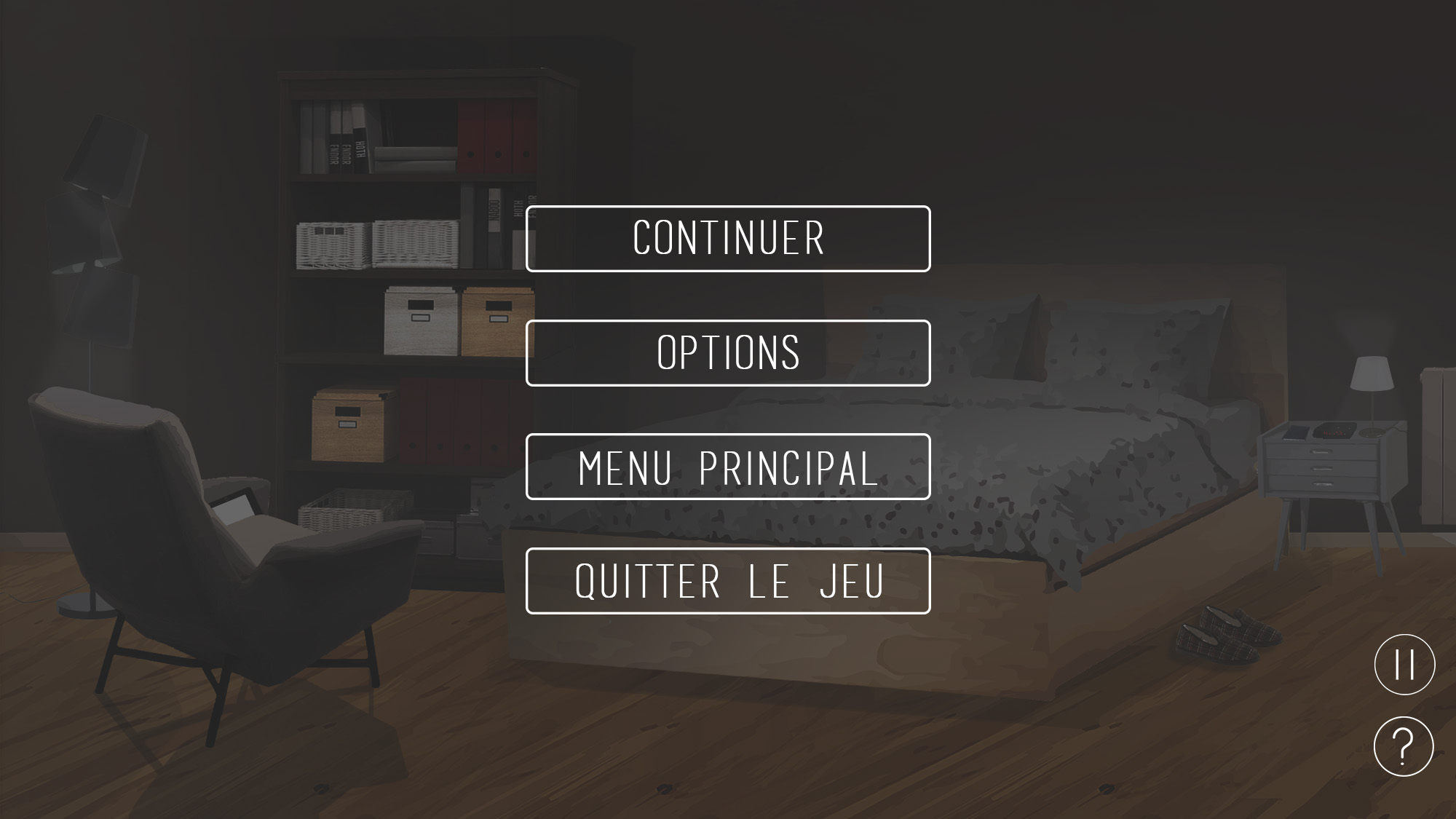 drowse interface menu